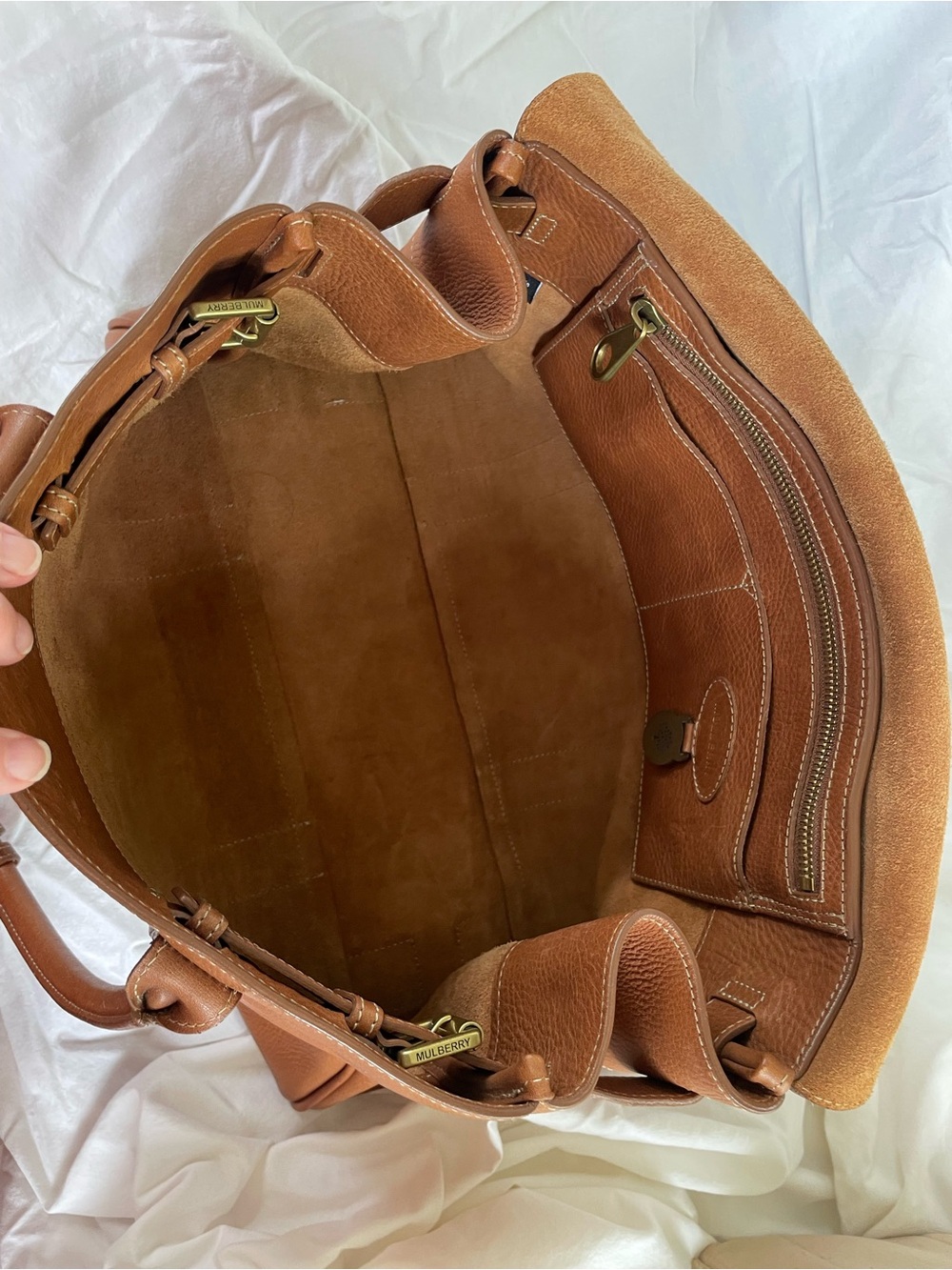 MULBERRY OAK NATURAL LEATHER BAYSWATER - Picture 16 of 16